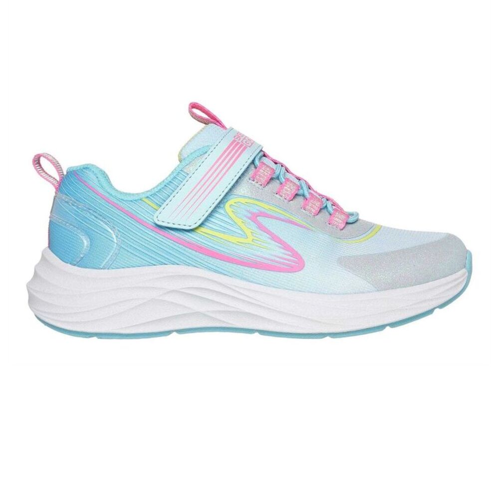 Skechers Childrens/Kids Go Run Flat Sneakers / Blue/Multicolored